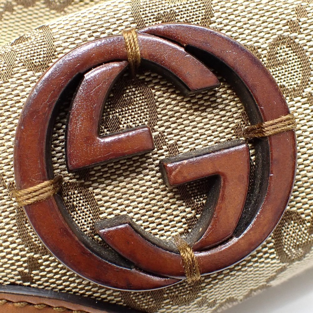 GUCCI Brown Leather Bag - Picture 5 of 10